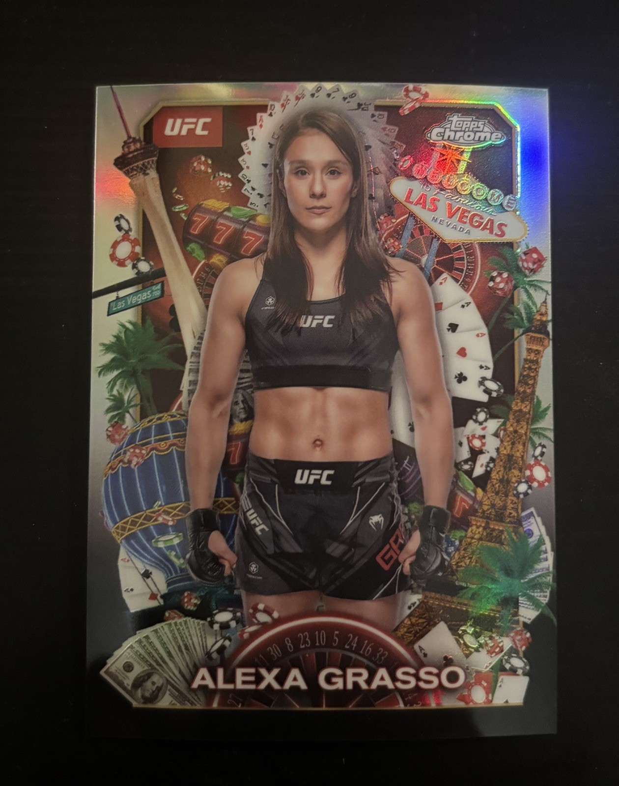 2025 Topps Chrome UFC Alexa Grasso Titans Refractor SSP TNS-1 Case Hit SSP