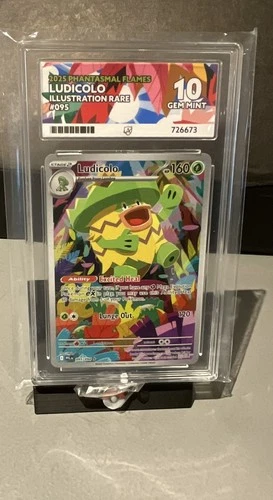 2025-POKEMON-LUDICOLO-INFERNO X- ART RARE--JPN- ACE GRADED GEM MINT 10