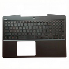 For Dell G Series G3 15 3590 Case Palmrest Cover US Keyboard Red Backlit 08WVW8