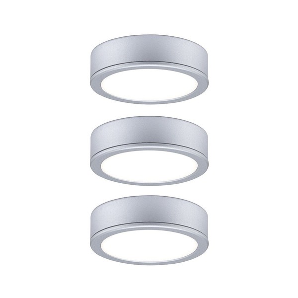 LED Unterschrankleuchte Set Pukk 3Er-Set, 3W, 2700K, 210Lm, Chrom Matt-image