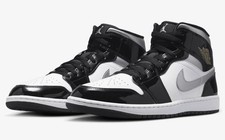HV0789-010 Nike Air Jordan Air 1 Mid SE nero argento-bianco scarpe da...