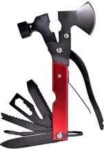 Hdiwousp Camping Multitool Hatchet Too15 in 1 Stainless Steel Multipurpose