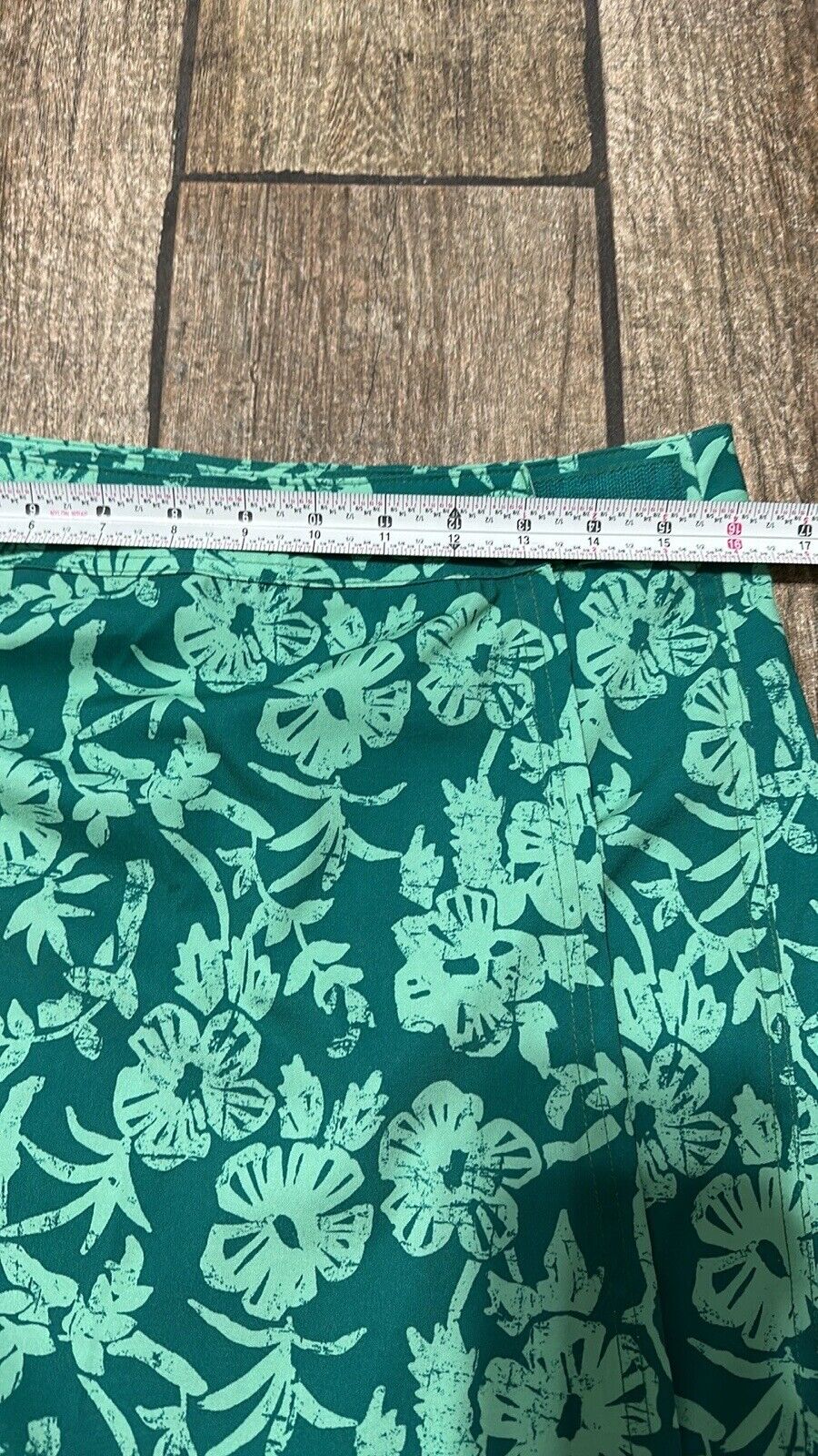 Rip Skirt Women’s Sz S Green Floral Wrap Mini Ski… - image 10