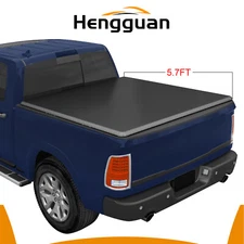 Soft Top Roll-Up Tonneau Cover fit for Dodge Ram 1500 2500 3500 2009-2024 5.7FT