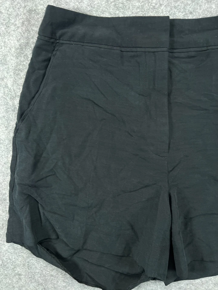 H&M Pantalones Cortos Mujer 4 EUR 34 Negro Chino Softshell Bolsillos Fiesta Informal Trabajo Foto 3 de 4