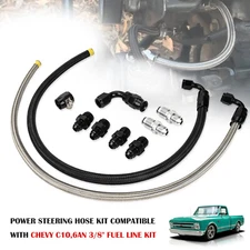 Universal Power Steering Hose Kit For 1950-2000 GM LS Swap Replace
