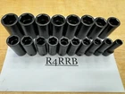 Snap-on Tools USA NEW 18pc 1/2" Drive Metric 10-27mm SEMI DEEP Impact Socket Set
