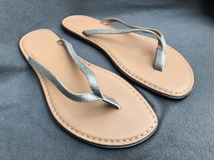 ladies pewter sandals