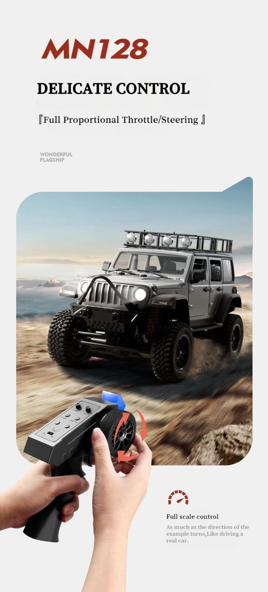 Model MN128 1/12 Full Scale RC Car Professional Climbing 4WD