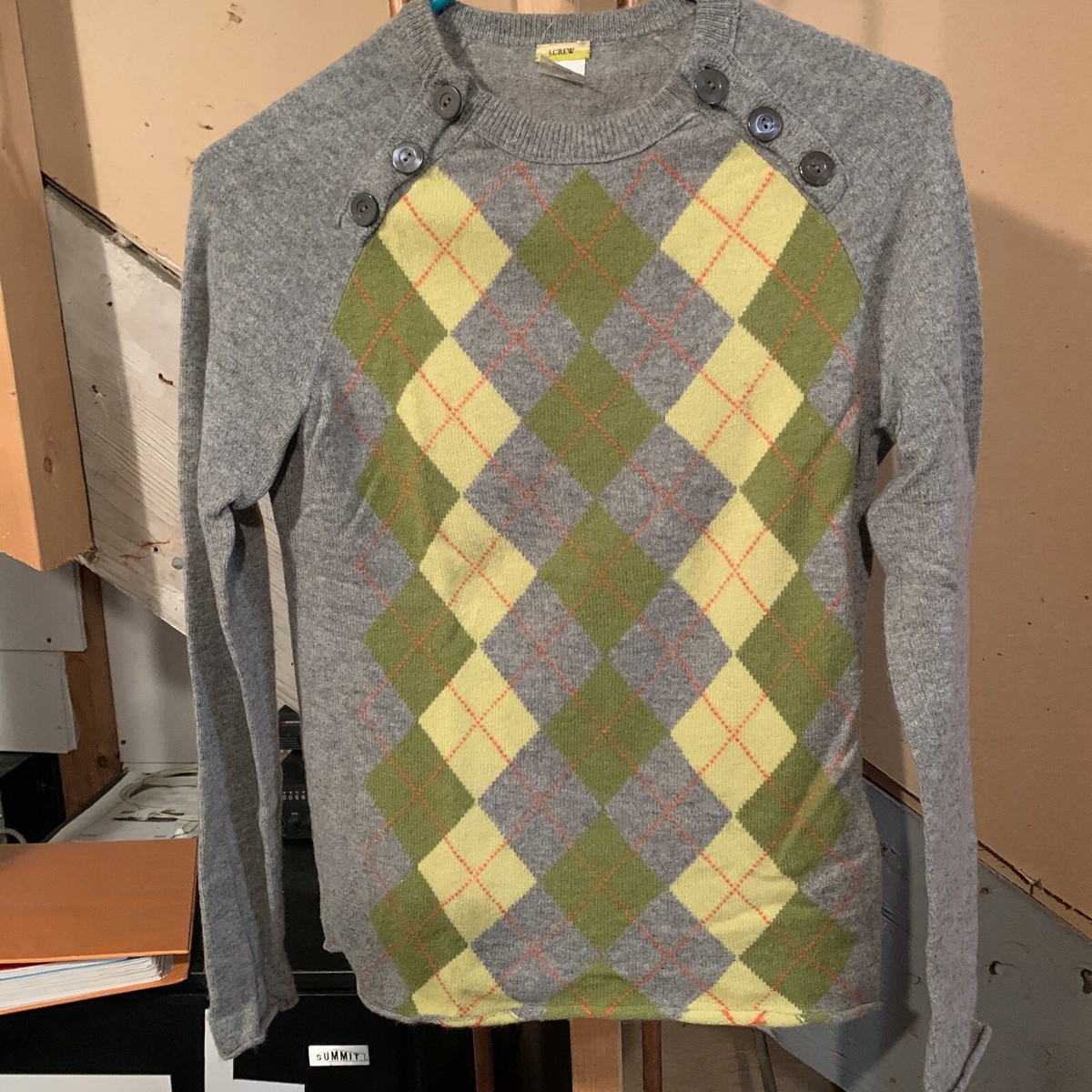 XS J Crew Argyle Cashmere Women's Sweater | eBay