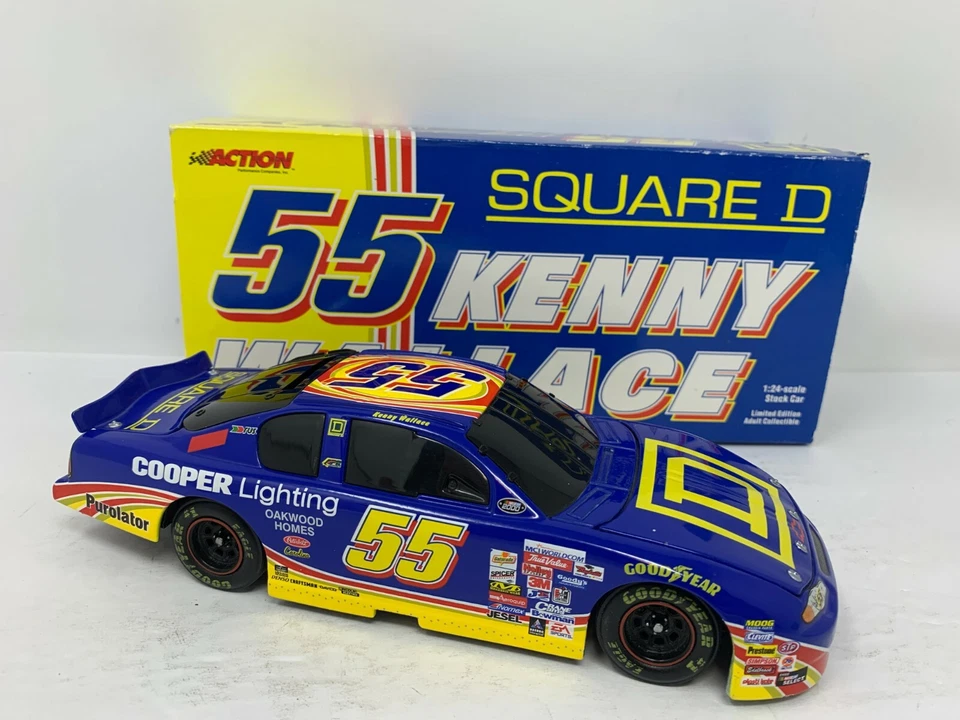 Action Nascar Kenny Wallace #55 Square D Chevy Monte Carlo BANK 1:24 Diecast - Image 2 of 4