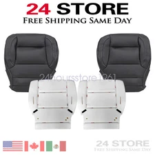 For 2015-2019 GMC Yukon Front Replacement Bottom Seat Cover Black Or Foam Pad