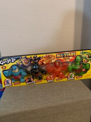 Heroes of Goo Jit Zu All-Stars MEGA 4-PACK Thrasher/Pantaro/Blazagon/Braxor