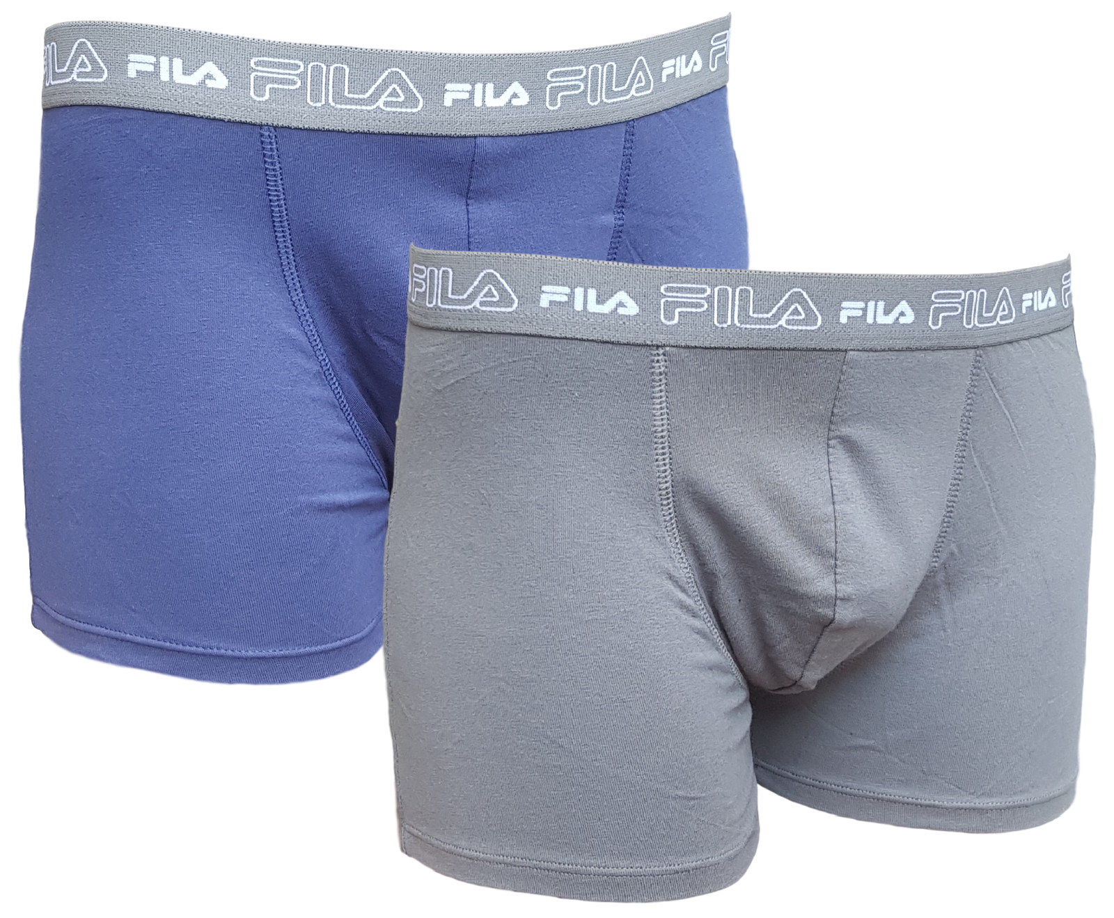 Boxer Uomo 2 pezzi bipack elastico esterno BASIC COTTON FILA F6596 Intimo Comfor