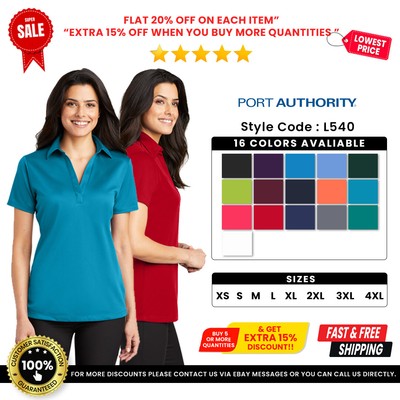 Port Authority L540 Women's Short Sleeve Silk Touch Performance Polo Shirt