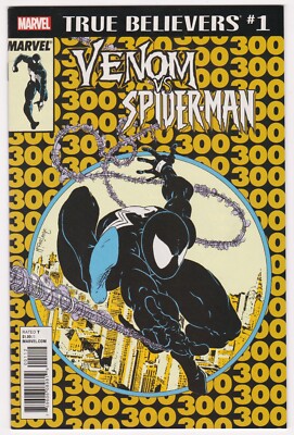 True Believers Venom vs Spiderman 2nd Print Gold Edition Amazing Spiderman 300