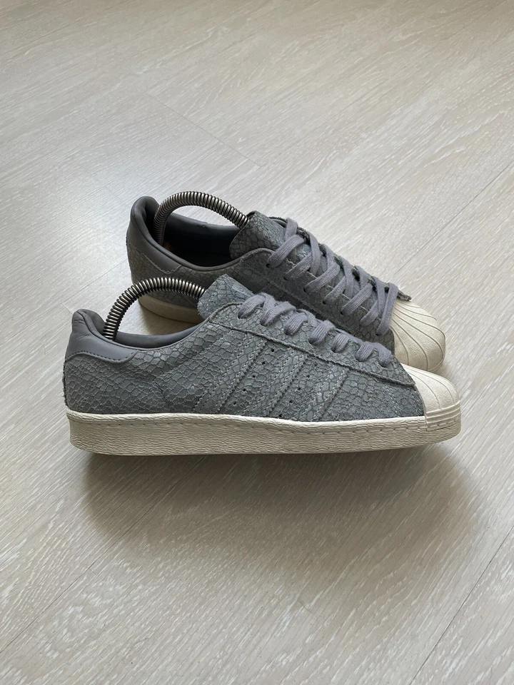 Rare Adidas Superstar 80s Grey Snakeskin Women’s Trainers Sneakers UK 6 US 7 1/2 - Image 2 of 4