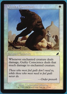 Guilty Conscience FOIL Scourge MINT White Common MTG CARD (ID# 432127) ABUGames