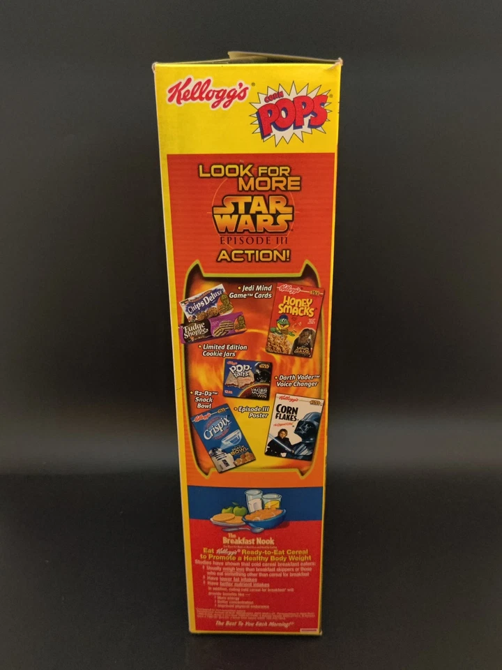 Star Wars Ep III La Venganza de los Sith Kelloggs Corn Pops CAJA DE CEREALES Y CUCHARA DE SABLE Foto 4 de 4
