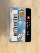 ANTIQUE PACIFIC BELL MOBILE SERVICE SIM CARD