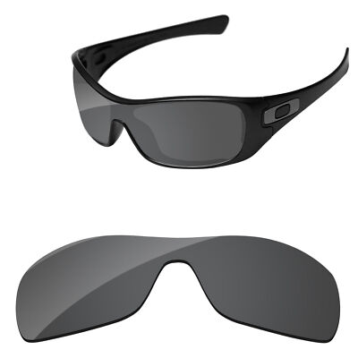 Black Polycarbonate Replacement Lenses For-Oakley Antix Sunglasses