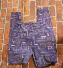 Lularoe Womens Leggings One Size Purple Guc