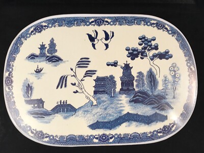 Vintage Blue Willow Vinyl Placemats, 17'' x 11.5''  12 available