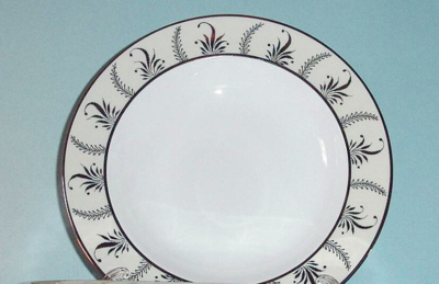 Lot De 4 Bols à Soupe Wedgwood Martha Stewart Meadow Silver - Neufs