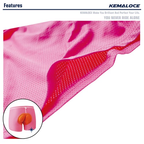 KEMALOCE Ciclismo Intimo Uomo 5D Gel Pad Antiurto S M L XL 2XL Pantaloncini Ciclismo - Foto 41 di 41