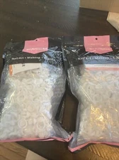 Disposable Ring Cup Tattoo Ink Pigment Plastic Glue Holder Palette 600   2 Packs