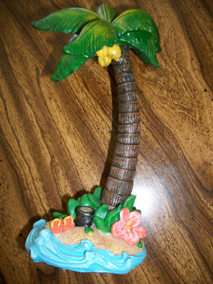 Celebrate It! Tiny Treasures Palm Tree on Decorated Base (Flip-flops, flowers, 