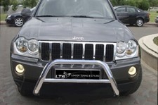 JEEP GRAND CHEROKEE CHROME NUDGE A-BAR, STAINLESS STEEL BULL BAR 1995-2005