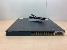 Cisco WS-C3560X-24P-E 24-Port Gigabit PoE Switch with C3KX-NM-1G, 1x 715w PS