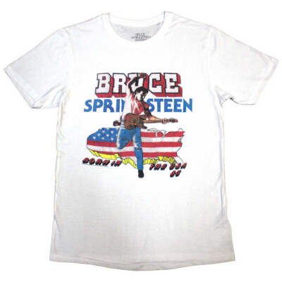 Bruce Springsteen - Born In The USA '85 - White T-shirt | eBay