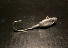 50 Pack H-Style Chubby Minnow Jigs UnPainted With 3-D Eyes