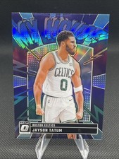 2024-25 Panini Donruss Optic Jayson Tatum “My House” Holo Blue & Purple Prizm #7