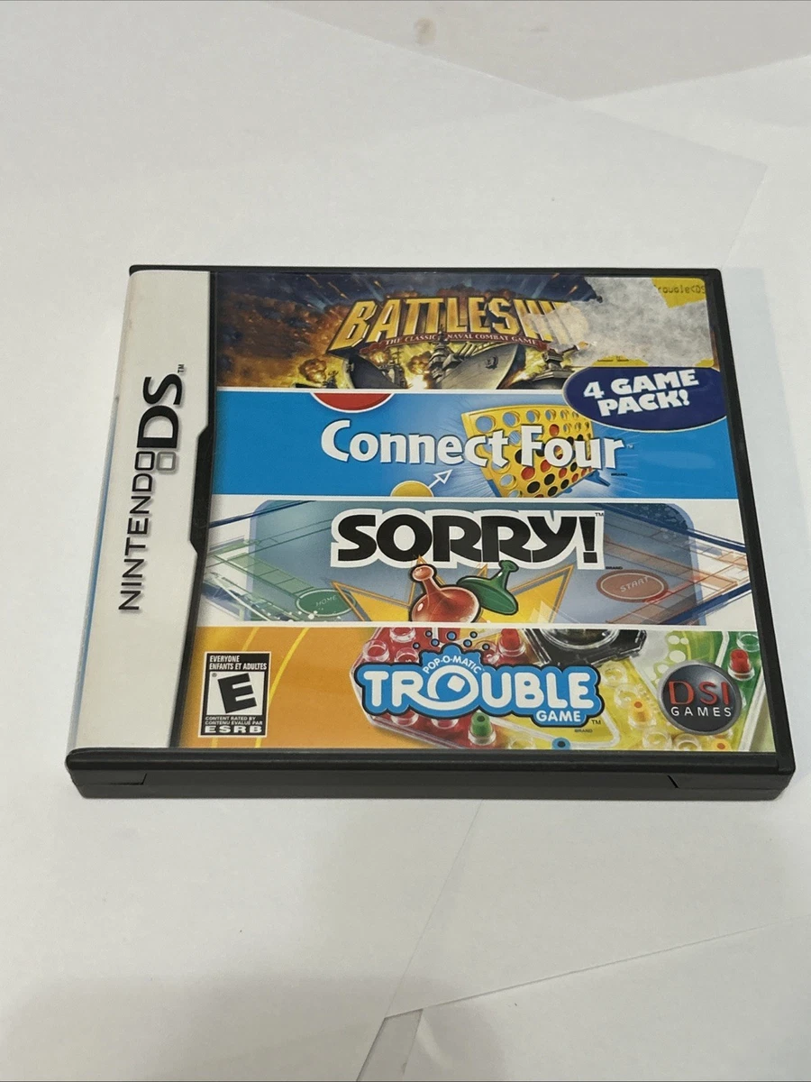 Battleship/Connect Four/Sorry!/Trouble Nintendo Video Games for