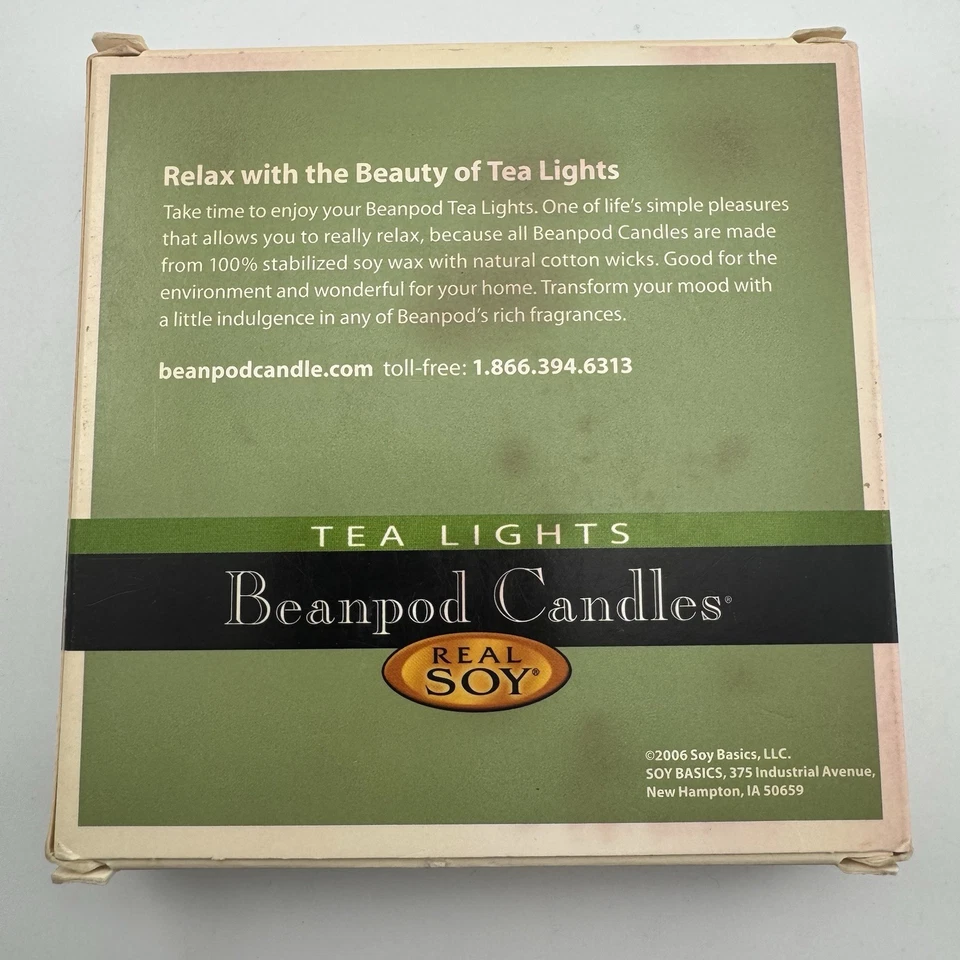 NUEVO EN CAJA BEANPOD 9 Luz de Té VELA DE SOJA “BEACH WALK” NUEVO Raro Difícil de Encontrar Descontinuado Foto 2 de 3
