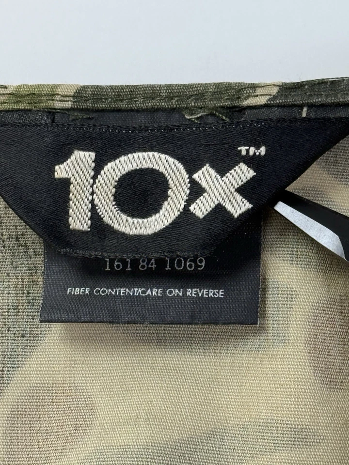 10X Camo Hunting Vest Mens Large 42-44 outdoor gear utility pockets Full Zip USA - Image 3 of 4