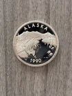 Alaska State Seal 1990 Silver Round Set .999 Fine Silver