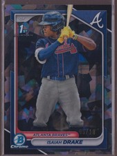 2024 Bowman #BCP-21 Isaiah Drake Chrome Prospects Black Refractors #/10