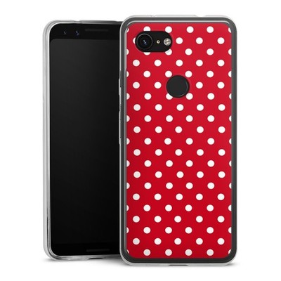 Slim Hülle für Google Pixel 3a Polka Dots Punkte Retro