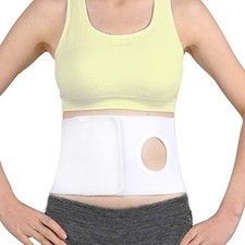 Medical Ostomy Hernia Support Belt Stoma Binder Medium