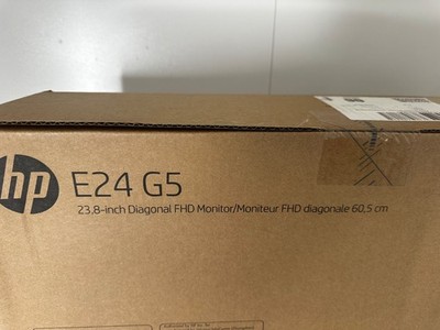 HP E24 G4 23,8'' FHD Eye-Ease Monitor mit Ständer + Kabel und Box