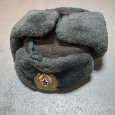 Soviet Russian Original Ushanka Hat- Dated 1956