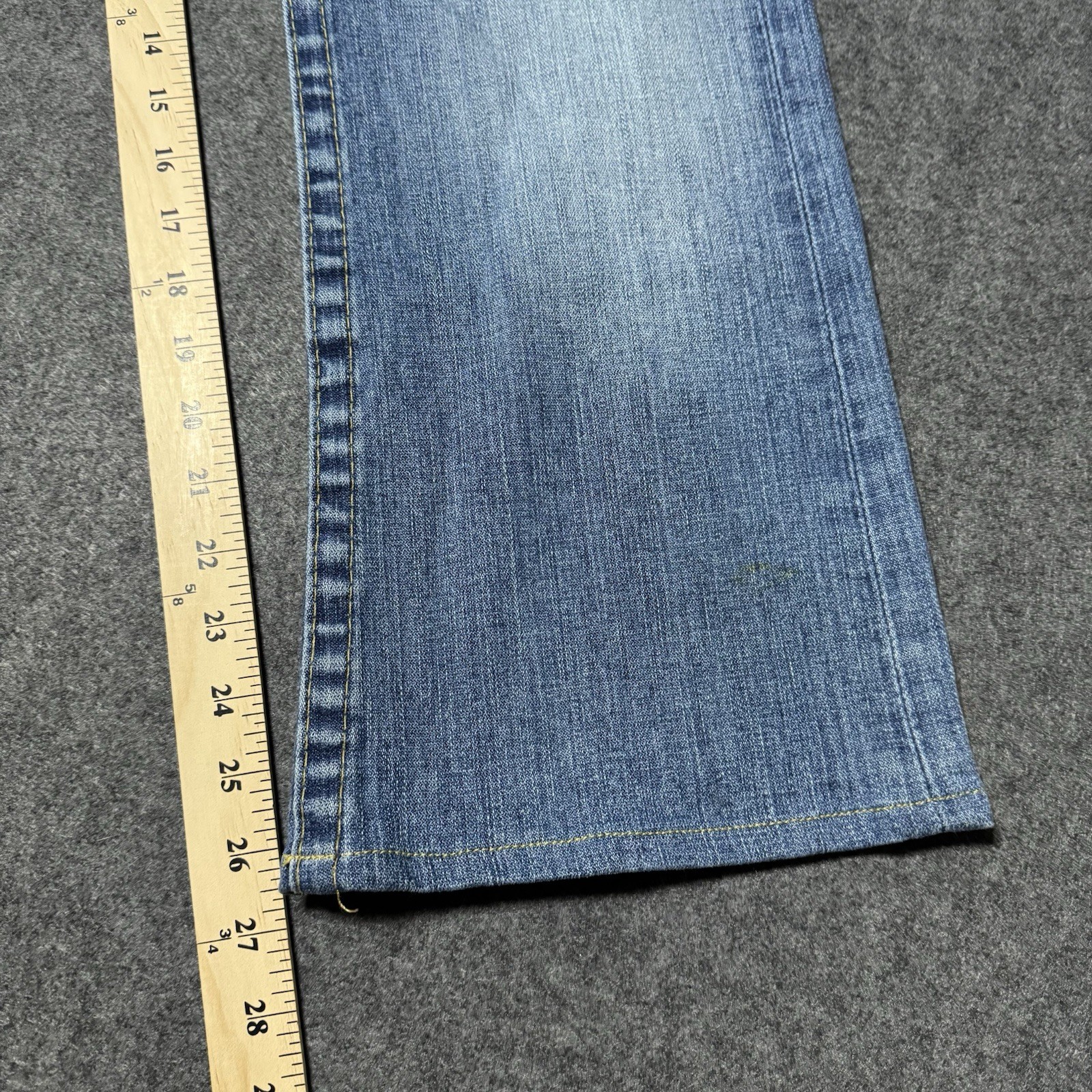 VTG Y2K True Religion Womens Bootcut Embroidered Flap Jeans Size 31 Grunge Goth thumbnail 13