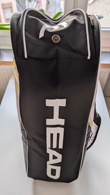 Tennis Tasche HEAD NEW SET (6 Pack) Black-White-Gold-NEW!!!
