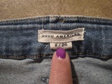 Good American Women's Blue Medium Wash Denim Skinny Slim Jeans Size 2 5-Pocket