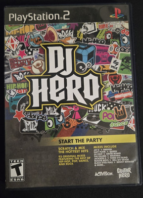 DJ Hero  NOT FOR RESALE Playstation 2 PS2 Game - Complete In Box CIB