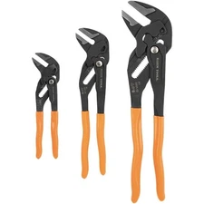 Adjustable Pliers Wrench Set, Compact High-Leverage Parallel Smooth Jaw Pliers